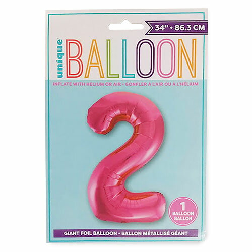 Rakuten - フォイル ナンバーバルーン ( #2 ホットピンク ) 34