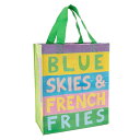 Blue Q ハンディトート ( Blue Skies French Fries ) pud943 バッグ トートバッグ エコバッグ ランチバッグ サブバッグ 手提げ アメリカ 海外 インポート ブルーキュー リサイクル エコ サスティナブル SDGs 雑貨 グッズ BlueQ BL-QA321