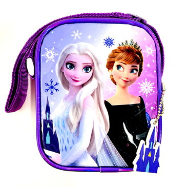 アナと雪の女王2 スクエア ミニ ショルダーバッグ ( パープル ふたり ) 15304 ポシェット キッズ 子ども 斜め掛け バッグ ディズニー プリンセス キラキラ ラメ アナ雪 ミニ ショルダー インポート かわいい 女の子 FZ91810