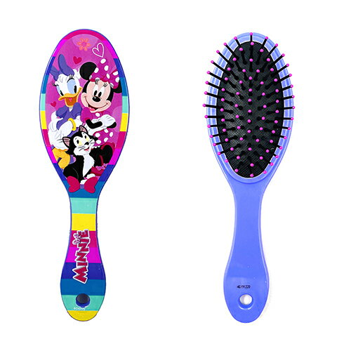 【訳あり】ミニー ヘアブラシ ＆ バレッタ セット 15381bc MINNIE ミニーマウス ヘアアクセ アクセサリー ブラシ りぼん リボン おもちゃ かわいい パープル ピンク カラフル 幼児 子供 子ども こども キッズ 女の子 おしゃれ ディズニー キャラクター グッズ インポート 3