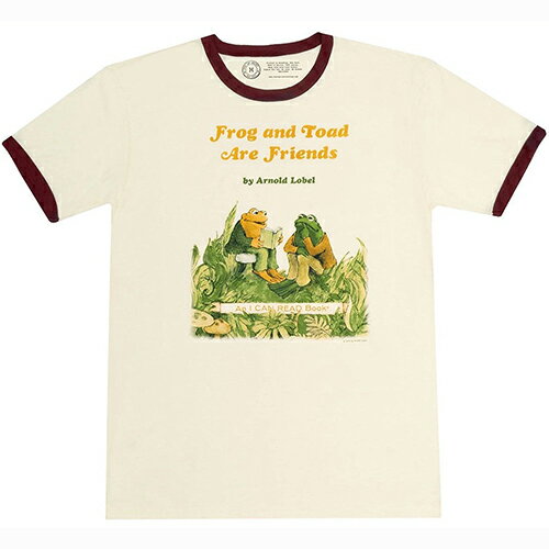 Out of Print がまくんとかえるくん Tシャツ 【M】 15612 アウトオブプリント 半袖 洋服 T 大人 ユニセックス オーバーサイズ 男女兼用 はんそで ティーシャツ かわいい 絵本 アーノルドローベル かえる グッズ キャラクター 雑貨 インポート 輸入品のサムネイル