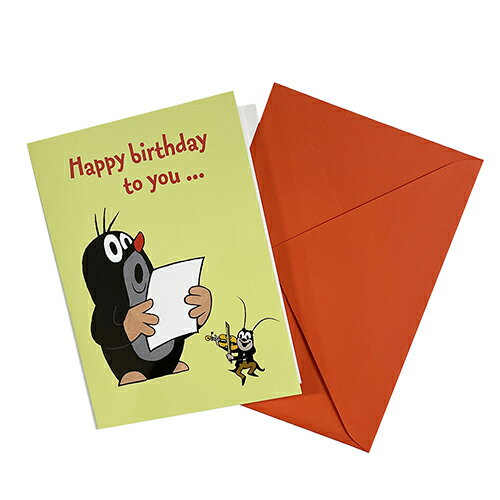 クルテク バースデーカード 封筒付き