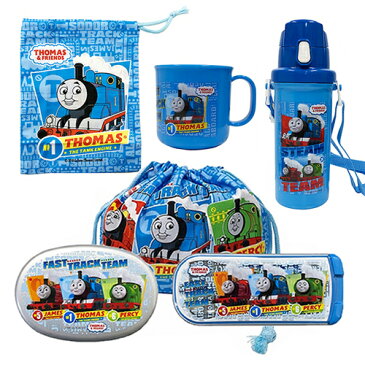 きかんしゃトーマス 弁当箱 アルミ (350ml) 水筒 6点セット yts0077 男の子 お弁当 お弁当箱 ランチグッズ 入園準備 保育園 幼稚園 弁当 雑貨 のりもの かっこいい お箸 フォーク スプーン 巾着 ランチコップ すいとう プレゼント キャラクター グッズ