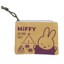 ミッフィー ティッシュポーチ キャンプシリーズ BR 16395 miffy ティッシュケース ポーチ 小物入れ ポケットティッシュケース ブラウン OUT DOOR FUN ブルーナ 絵本 かわいい キャラクター グッズ 雑貨 MF-6098