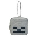 マインクラフト ミニキューブポーチ ( スケルトン ) 16791 マイクラ グッズ Minecraft ゲーム キャラクター マイクラグッズ ふわふわ しかくい 四角 ポーチ 小物入れ ジッパー Mob 灰色 グレー かわいい ゲームキャラ 雑貨 アイテム ケイカンパニー MCT-MQ-SK(4)