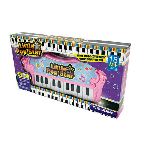 インポート おもちゃ ミニピアノ ( ピンク ) 17056a ピアノ ベビー 子供 こども 1才半から 鍵盤 電子ピアノ うた ミュージック ギフト プレゼント 女の子 男の子 英語 English 輸入品 Little Pop Star Mini Piano 3