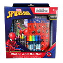 スパイダーマン アートセット 4アイテム 17145 SPIDERMAN グッズ 文具 文房具 文具セット ペン クレヨン シール ステッカー スケッチブック ...