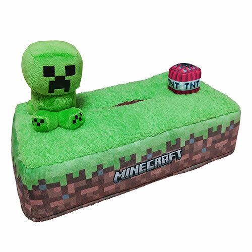 マインクラフト ティッシュケース ジオラマティッシュケース ( クリーパー ) 17309 マイクラ グッズ ボックスティッシュケース ぬいぐるみ TNT 草ブロック インテリア 生活雑貨 ゲーム ゲームキャラ キャラクターグッズ 雑貨 Minecreft Creeper Mob MCT-JT-CP [3]