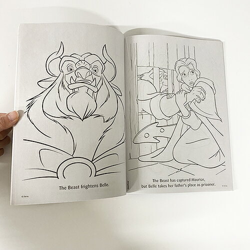 キャラクター雑貨 プレッツェルの美女と野獣 ぬりえ ( Tale as old as Time ) 17337b ぬり絵 カラーリングブック おもちゃ キッズ 子供 ベル ディズニー プリンセス Disney princess キャラクター グッズ 輸入品 インポート｜アングル3