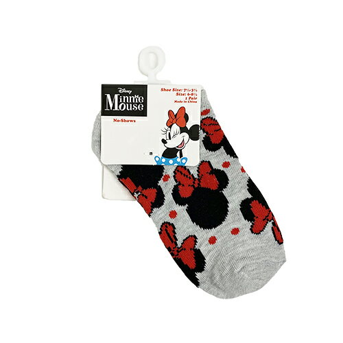 ミニー 靴下 ( 灰色 ／ 6 - 8 1/2インチ ) 17345i Minnie Mouse Disney ディズニー グレー 子供 くつした ブルー アンクルソックス くるぶし ソックス 女の子 幼児 キャラクター グッズ Socks 輸入品 インポート