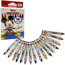 ミッキーマウス クレヨン 16色入り 17605 くれよん 文具 文房具 塗り絵 ぬりえ お絵かき おえかき キャラクター disney ディズニー Micke...