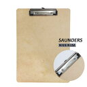 【訳あり】 SAUNDERS ( サンダース ) ハードボード クリップボード レターサイズ ロープロファイルクリップ 481bc ハード バインダー リサイクル Recycled Hardboard Clipboard Letter Size MADE IN THE USA インポート 輸入 文具 文房具 おしゃれ