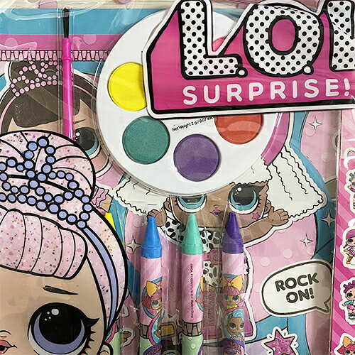 LOLサプライズ ステーショナリーセット クリアトートバッグ入り 17675 文房具 クレヨン くれよん 絵具 えのぐ お絵描き お絵描き帳 ぬりえ ぬり絵 塗り絵 シール ステッカー L.O.L SURPRISE エルオーエル プレゼント 輸入品 インポート 12pc Stationery in Zipper Tote Set pretzel-10030434 キャラクター雑貨 プレッツェル サンプル画像2