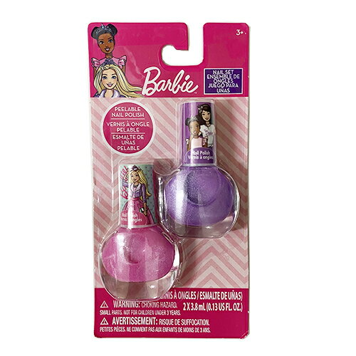 Barbie ネイル 2本 セット 17806 バービー マニキュア 子供用 子ども キッズ お化粧 キッズネイル キッズコスメ グッズ おもちゃ おしゃれ 海外 輸入品 インポート