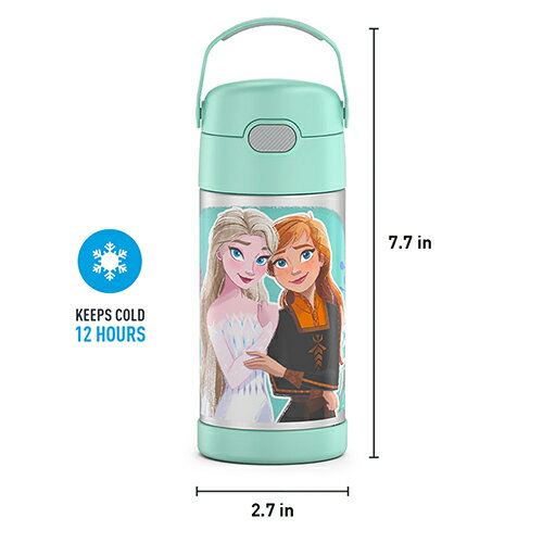 サーモス ストローボトル 替えストロー セット ( アナ雪 ミント ) 12oz (355mL) yt...