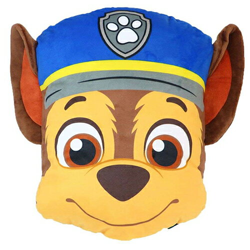 パウパトロール フェイスクッション ( チェイス ) 18098 パウパト PAWPATROL グッズ クッション くっしょん インテリア アニメ キャラクター 雑貨 PAW-FCS-CH