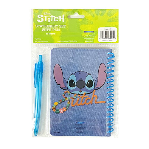 スティッチ メモ帳 ＆ ペン セット 18126 ノート ミニノート メモパッド メモ ボールペン ステーショナリー 文具 stitch Disney リロ&スティッチ かわいい キャラクター グッズ 雑貨 ステーショナリー インポート 輸入品 3