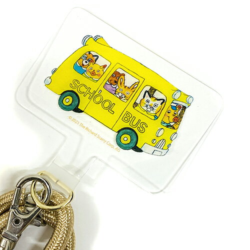リチャード・スキャリー フォンタブ ( スクールバス ) 18179 Richard Scarry ストラップ 携帯ストラップ スマフォストラップ 絵本 キャラクター スキャリーおじさん 雑貨 グッズ RS1110