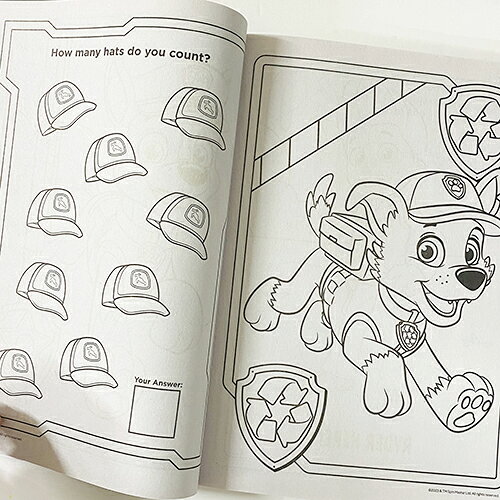 キャラクター雑貨 プレッツェルのパウパトロール ぬりえ（ 表紙ピンク YOU GO PUP! ）18235 カラーリングブック アクティビティブック 英語 幼稚園 保育園 めいろ 迷路 クイズ パウパト スカイ チェイス マーシャル キャラクター グッズ インポート 輸入品 USA｜アングル3