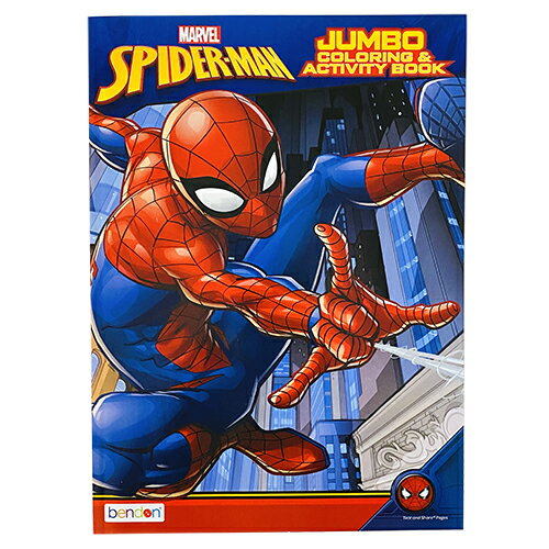 スパイダーマン ぬりえ 18236 ぬり絵 塗り絵 迷路 カラーリングブック アクティビティーブック SPIDER-MAN MARVEL かっこいい キャラクター グッズ 輸入品 インポート