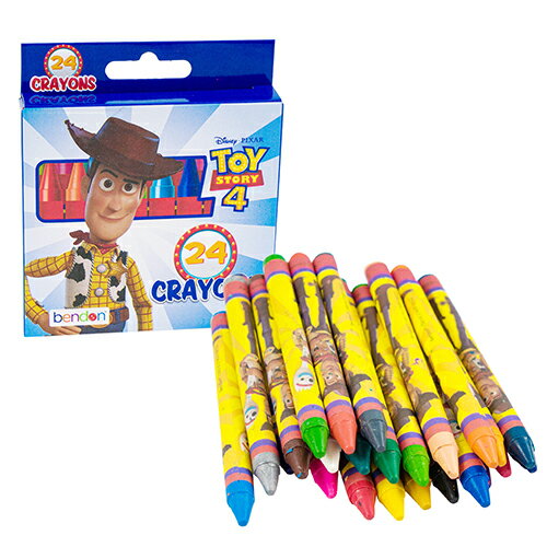 トイストーリー 4 クレヨン 24色 ウッディー 18369 Toy Story くれよん 文具 文房具 塗り絵 ぬりえ お絵かき おえかき キャラクター 雑貨...