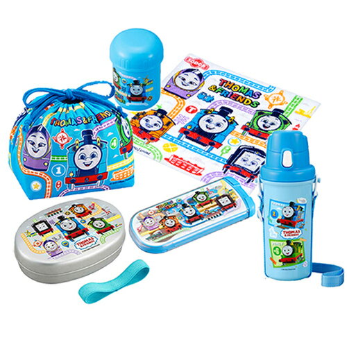 トーマス ランチ セット アルミ 5点 ( 弁当箱 トリオ 巾着 水筒 おしぼり ) yts1150 ランチグッズ お弁当 グッズ すいとう プラボトル お手拭...