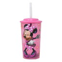 ミニー ストロー付き プラスチック タンブラー 16oz. 19092 ディズニー Disney Minnie ミニーマウス グッズ 470ml 食器 コップ ...
