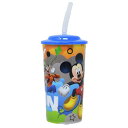 ミッキー ストロー付き プラスチック タンブラー 16oz. 19094 ディズニー Disney ミッキーマウス グッズ 470ml 食器 コップ カップ タ...