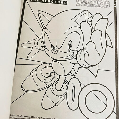 ソニック ぬりえ 19097 ぬり絵 塗り絵 迷路 カラーリングブック アクティビティーブック SONIC THE HEDGEHOG かっこいい 輸入品 インポート 2