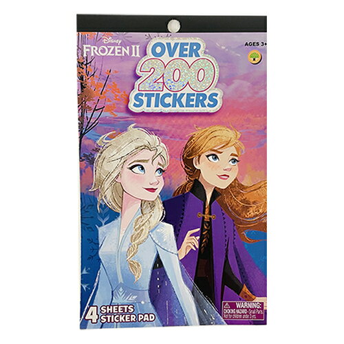樂天商城 - アナと雪の女王 2 200 ステッカーパッド 4シート 19114 ディズニープリンセス FROZEN アナ雪 アナ エルサ オラフ シール ステッカー ご褒美シール ごほうび 装飾 デコレーション 文具 文房具 キャラクター 雑貨 輸入品 インポート