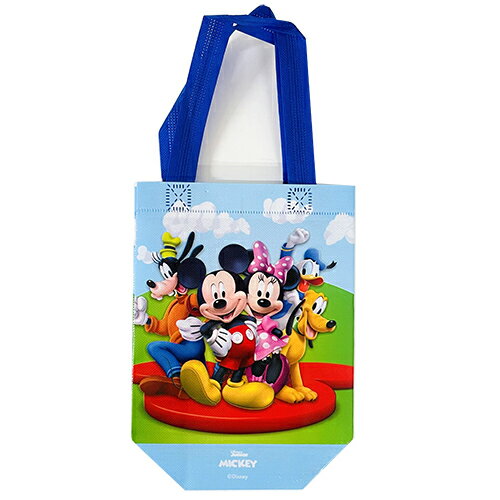 ミッキー ミニ ショッパー （ ミッキーと仲間たち ） 19127b ギフトバッグ トート トートバッグ ショッパー エコバッグ エコ 不織布 手提げ マチあり 青 ブルー Disney かわいい ハロウィン キャラクター グッズ 雑貨 インポート 輸入品