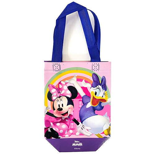 ミニー ミニ ショッパー （ ミニー ＆ デイジー レインボー ） 19128b ギフトバッグ トート トートバッグ ショッパー エコバッグ エコ 不織布 手提げ マチあり ピンク Disney かわいい ハロウィン キャラクター グッズ 雑貨 インポート 輸入品