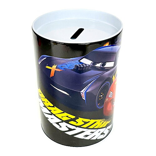 カーズ 缶 貯金箱 ( ブラック ) 19291c CARS ちょきんばこ バンク 缶 ディズニー ピクサー Saving Bank 車 ライトニングマックィーン 雑貨 グッズ インポート