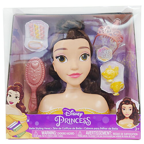 【訳あり】 ディズニープリンセス スタイリングヘッド ( ベル ) 17141bc おもちゃ 人形 ドール スタイリング ヘアセット スタイリスト おままごと ...