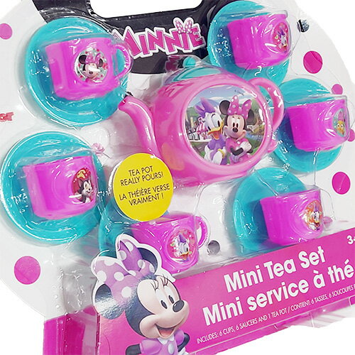 【訳あり】 ミニー ミニ ティー セット 13ピース 17747bc おもちゃ おままごと ごっこ遊び Disney ディズニー MINNIE ミニーちゃん デイジー 食器 カップ コップ ポット 女の子 幼児 ピンク かわいい キャラクター グッズ 輸入品 インポート 30586MIN 3