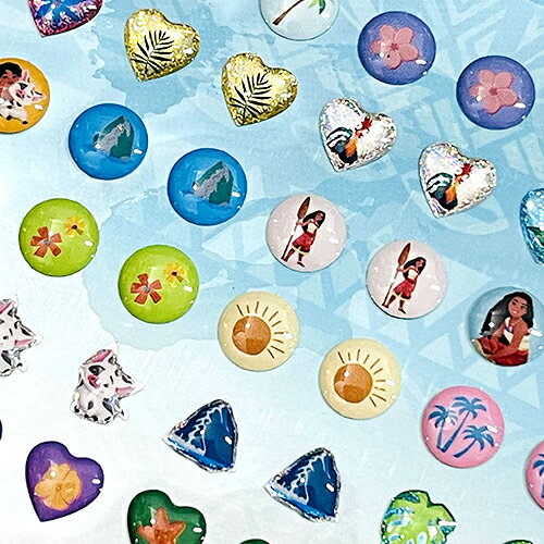 キャラクター雑貨 プレッツェルのモアナ ピアスシール 19741 モアナと伝説の海 アクセサリー キッズ ピアス シール イヤリング おしゃれ かわいい 女の子 キャラクター グッズ 雑貨 インポート MOE24｜アングル2