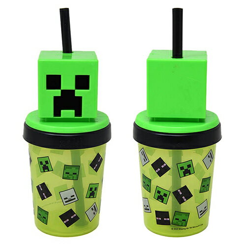 【訳あり】 マインクラフト フィギュア ストローカップ 13oz / 384mL 19898bc マイクラ グッズ 食器 コップ カップ タンブラー ストロー ...