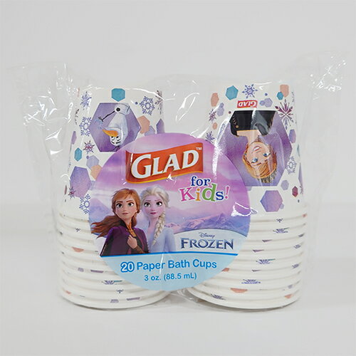 アナと雪の女王 ペーパーバスカップ 3oz. / 88.5mL 20個 GLAD 19906 ペーパーカッ...