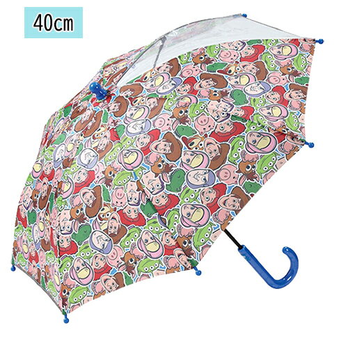 乐天商城 - トイストーリー 透明窓付き 子ども用 傘 40cm 20109 かさ 雨傘 長傘 レイングッズ 手開き 安全 軽量 反射テープ付き グラスファイバー 総柄 幼児 男の子 女の子 幼稚園 保育園 園児 幼児 キャラクター グッズ 雑貨