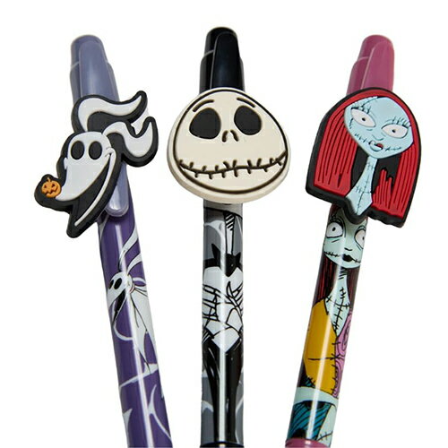 ナイトメアービフォアクリスマス ペン 3本セット 19704 ボールペン 黒 ステーショナリー 文具 キッズ 子供 ディズニー Disney TIM BURTON Nightmare Before Christmas キャラクター グッズ 輸入品 インポート 714453NBC