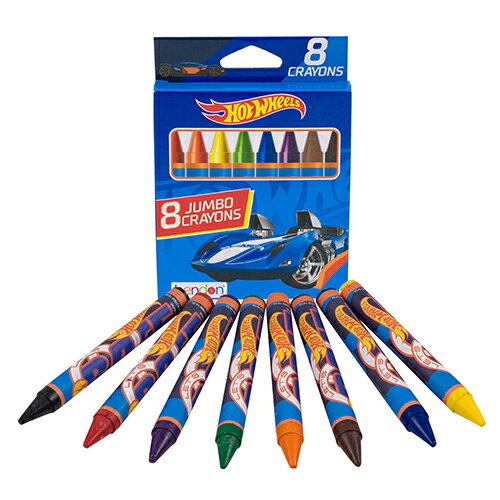 ホットウィールズ クレヨン 8色 20070 Hot Wheels くれよん 文具 文房具 塗り絵 ぬりえ お絵かき おえ..