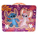 スティッチ & エンジェル ティン ボックス ( パープル ) 20088b 小物入れ ケース 箱 BOX ディズニー キャラクター グッズ ティン缶 ブリキ カンカン 輸入品 インポート 雑貨 Disney Stitch Tin Lunchbox 86576