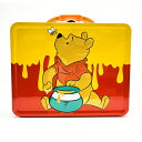 くまのプーさん ティン ボックス ( イエロー × レッド ) 20092b 小物入れ ケース 箱 BOX ディズニー プーさん キャラクター グッズ ティン缶 ブリキ カンカン 輸入品 インポート 雑貨 Disney WinniethePooh Tin Lunchbox 86597