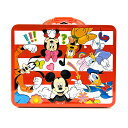 ミッキー & フレンズ ティン ボックス ( レッド ) 20093a 小物入れ ケース 箱 BOX ディズニー ミッキーマウス キャラクター グッズ ティン缶 ブリキ カンカン 輸入品 インポート 雑貨 Disney Mickey Tin Lunchbox 86602(4)
