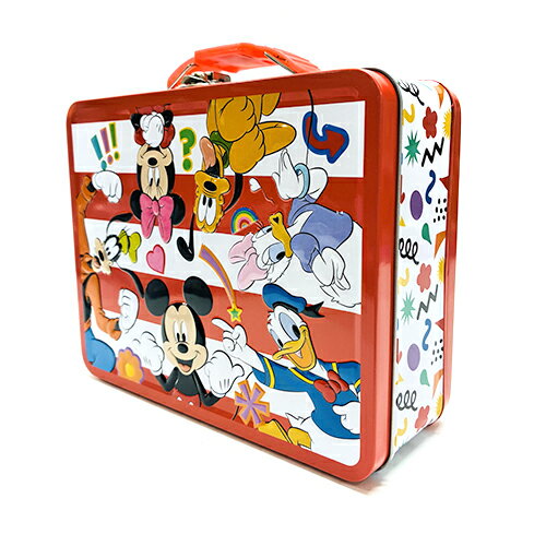 ミッキー & フレンズ ティン ボックス ( レッド ) 20093a 小物入れ ケース 箱 BOX ...
