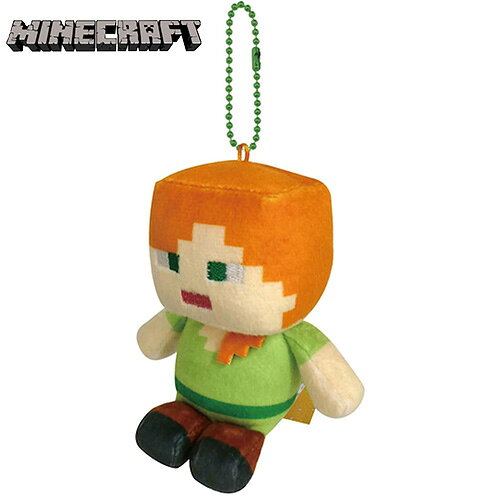 マインクラフト ボールチェーン マスコット ( アレックス ) 20320 マイクラ グッズ Minecraft ゲーム キャラクター マイクラグッズ Alex ぬいぐるみ ゲームキャラ アイテム ケイカンパニー MCT-BM9-AL