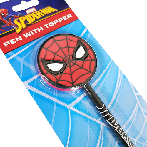 キャラクター雑貨 プレッツェルのスパイダーマン ボールペン 2Dトッパー付き 19753 ペン 文具 文房具 ステーショナリー 筆記具 マーベル MARVEL SPIDER-MAN キャラクター グッズ インポート 輸入品 716624SPC｜アングル2