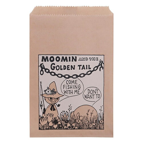 ムーミン フラットバッグ S ( ゴールデンテール K ) 10枚入り MP620 20416 スナフキン ラッピング グッズ ラッピング用品 袋 紙袋 ラッピ...