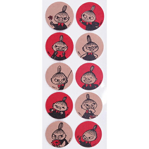 ムーミン シール ( リトルミイ / フェイス ) 10枚入り MS626 20422 ラッピングシール ラッピング ステ..