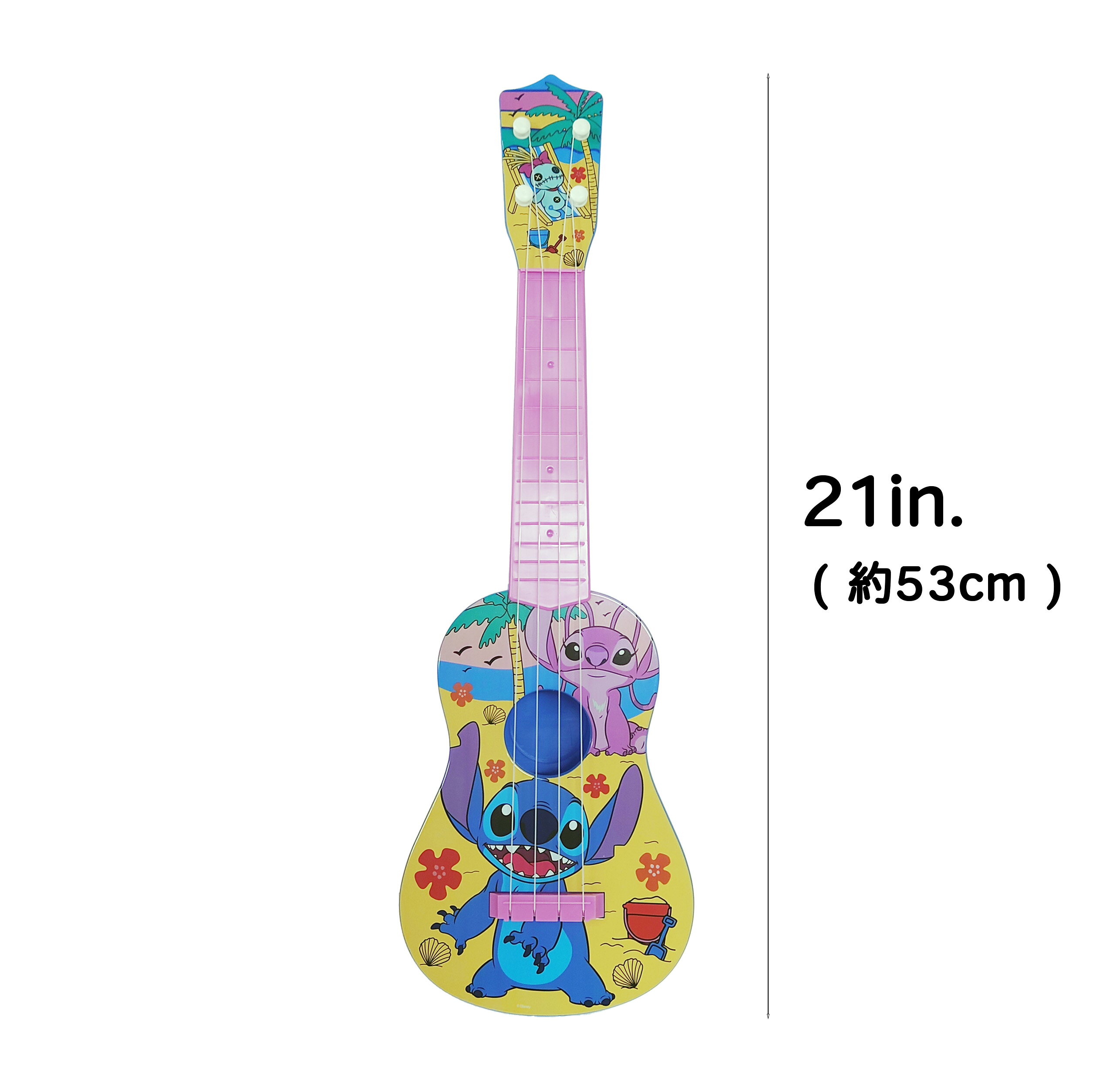 キャラクター雑貨 プレッツェルのスティッチ ギター 20454 おもちゃ 楽器 キッズ 子供 こども 子ども 男の子 女の子 ディズニー かわいい キャラクター グッズ Disney Stitch Guitar インポート 輸入品 Stitch Guitar｜アングル2